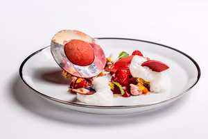 Richard Hessl's Gourmetküche Weiße Schokolade & Himbeere