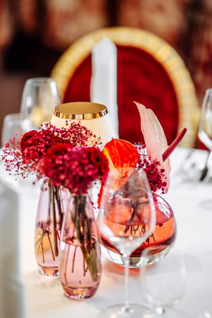 Detail Pink Birkin Salon im Restaurant La Terrasse