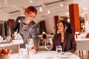 Weinservice im Gourmetrestaurant La Terrasse 