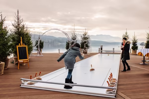 Eisstockbahn Seefels Advent am See