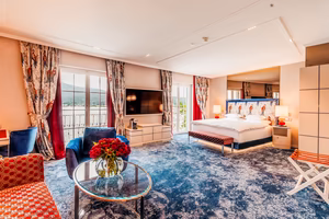 Seefels Design in der Suite mit Seeblick