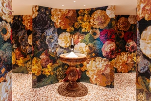 Thousands of mosaics transform the spa into a work of art