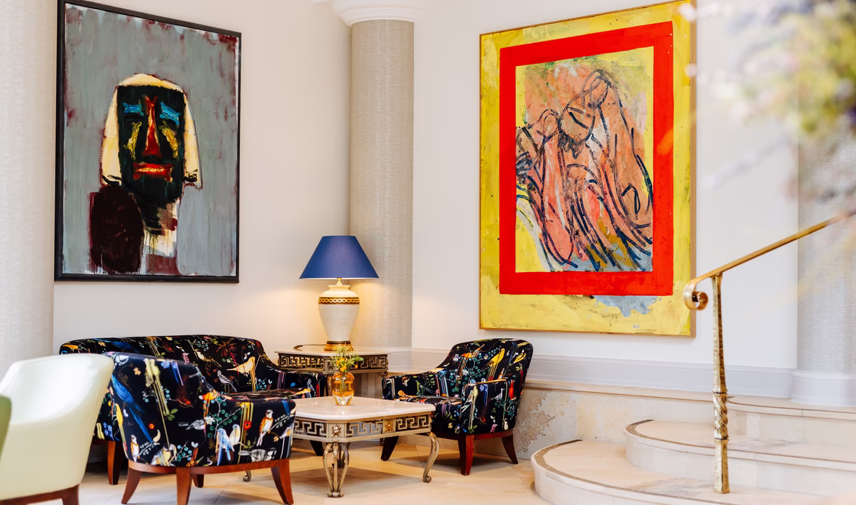 Seefels Art Georg Baselitz und Markus Lüpertz in der Hotelhalle