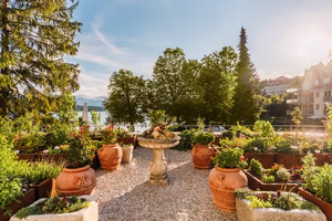 Kräutergarten im privaten Seefels Schlossgarten 
