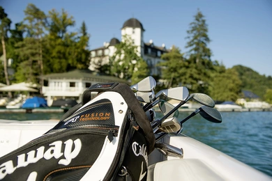 der schnellste Weg zum Golfclub Dellach mit dem Motorboot 