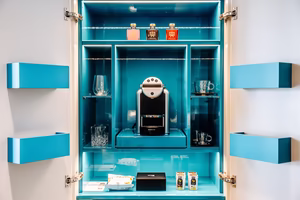 stilvolle Minibar in den Park Suiten